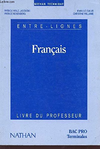 Stock image for Franais, terminales bac pro, livre du professeur for sale by medimops