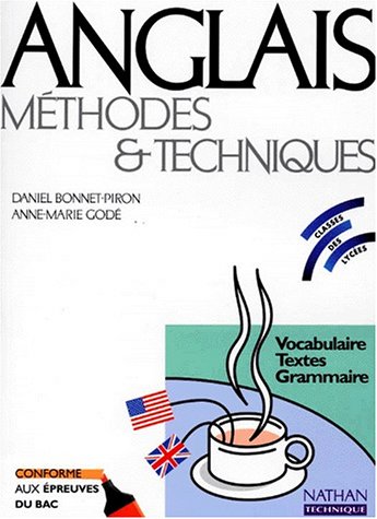 Anglais methode techn eleve 97 vocabulaire textes grammaire