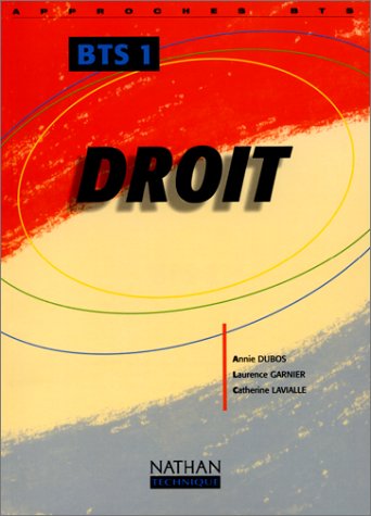 9782091787701: Droit, BTS 1 (approches), lve, 2000