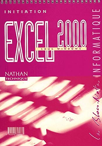 9782091788937: EXCEL 2000 INITIATION LUTRIN ELEVE 2001