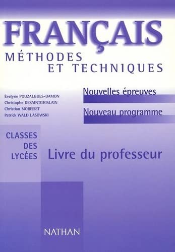Stock image for Franais Mthodes & Techniques : Livre du professeur for sale by medimops