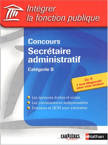 Beispielbild fr Concours secrtaire administratif zum Verkauf von Chapitre.com : livres et presse ancienne