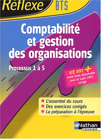 Stock image for COMPTABILITE GESTION ORGANISATION PROCESSUS 1 A 5 BTS MEMO REFLEXE for sale by LiLi - La Libert des Livres