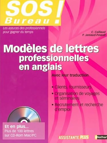 Imagen de archivo de SOS Bureau : Modles de lettres professionnelles en anglais a la venta por medimops