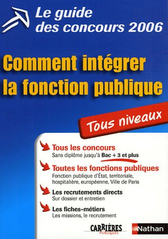 Beispielbild fr Image de l'diteur COMMENT INTEGRER LA FONCTION PUBLIQUE COLLECTIF zum Verkauf von Tamery
