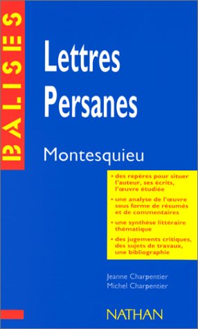 Beispielbild fr Lettres Persanes, Montesquieu zum Verkauf von RECYCLIVRE