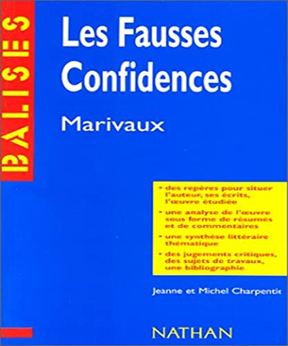 Imagen de archivo de Les fausses confidences de Marivaux a la venta por medimops