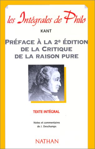Stock image for Prface  la 2e dition de "la Raison Pure" for sale by Ammareal