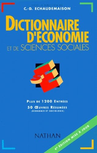 Stock image for DICTIONNAIRE D'ECONOMIE ET DE SCIENCES SOCIALES. 4me dition for sale by LeLivreVert