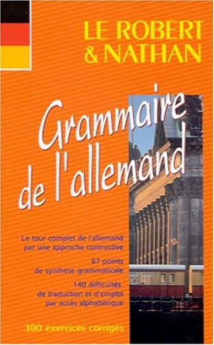 Beispielbild fr Grammaire De L'allemand zum Verkauf von RECYCLIVRE