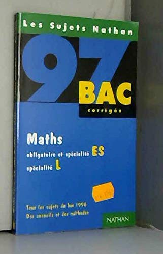 Stock image for Maths terminale ES/L: Enseignement obligatoire et de sp cialit Nathan Technique for sale by LIVREAUTRESORSAS