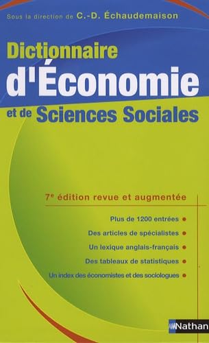 Beispielbild fr Dictionnaire d'Economie et de Sciences Sociales zum Verkauf von medimops