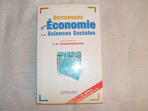 Stock image for Dictionnaire d'conomie et de sciences sociales for sale by Librairie Th  la page