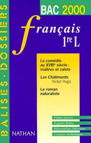 Imagen de archivo de Franais, 1re L. Les oeuvres du programme du Bac 2000 a la venta por Ammareal