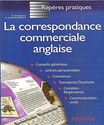 Beispielbild fr La correspondance commerciale anglaise zum Verkauf von medimops