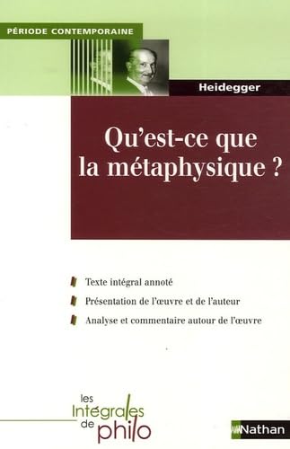 Beispielbild fr Qu'est-ce que la mtaphysique ? zum Verkauf von medimops