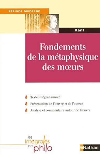 Beispielbild fr Fondements De La Mtaphysique Des Moeurs zum Verkauf von RECYCLIVRE