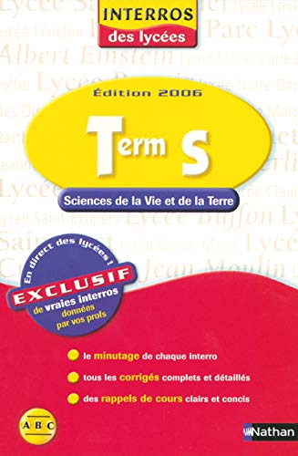 9782091845074: Sciences de la Vie et de la Terre Tle S