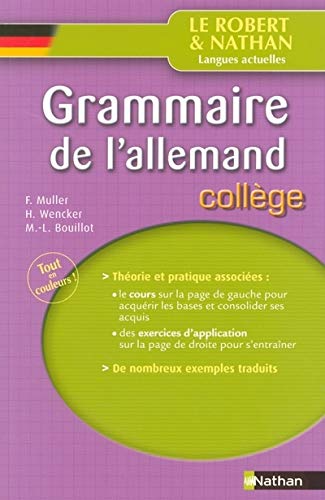 Stock image for Grammaire de l'allemand : Collge for sale by medimops