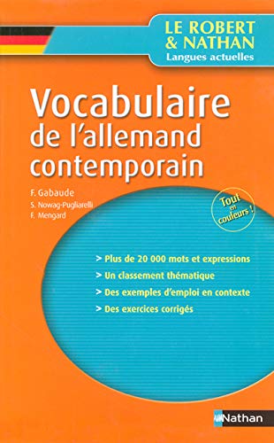 Beispielbild fr Vocabulaire de l'allemand contemporain zum Verkauf von Ammareal