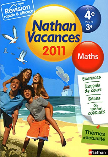 Stock image for Nathan vacances - Maths de la 4e vers la 3e for sale by medimops