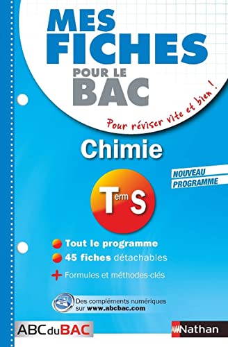 9782091869551: Mes fiches ABC du BAC Chimie Term S: Term S