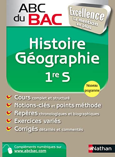 Stock image for ABC du BAC Excellence Histoire - Gographie 1re S Gicquel, Guillaume; Marzin, Servane; Rajot, Alain; Riggi, Georges et Zraezae, Youns for sale by BIBLIO-NET