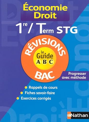 Stock image for conomie, droit 1re, terminale STG rvisions (dition 2008) for sale by LiLi - La Libert des Livres