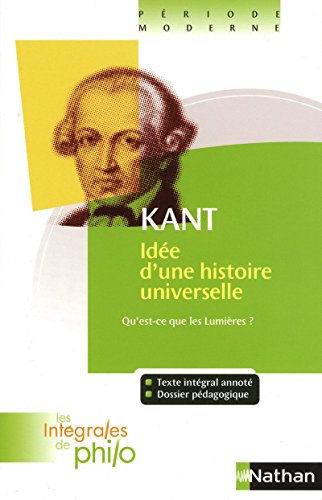 Imagen de archivo de Ide d'une histoire universelle au point de vue cosmopolitique : Rponse  la question a la venta por medimops