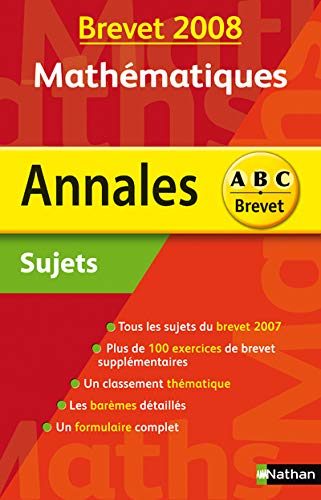 Stock image for Mathmatiques : Sujets for sale by Ammareal