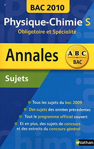 Beispielbild fr Physique-Chimie Tle S, obligatoire et spcialit : Sujets zum Verkauf von Ammareal