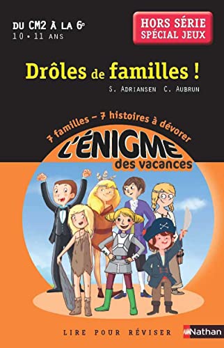 Beispielbild fr Cahier de vacances - Enigmes vacances Drles de famille zum Verkauf von Ammareal