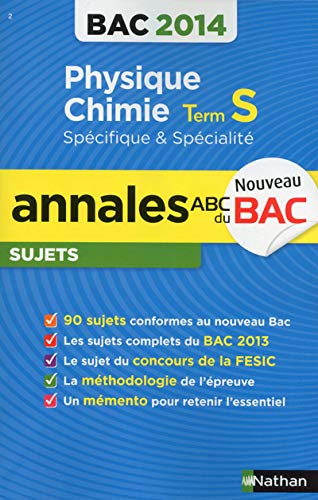 Beispielbild fr ANNALES BAC 2014 PHYS-CHIMIE S zum Verkauf von Ammareal