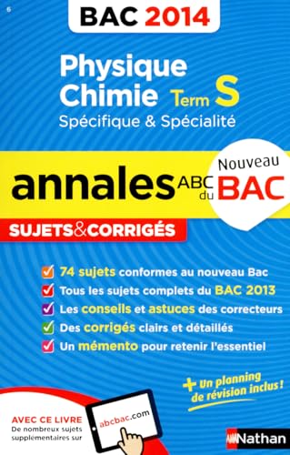 Stock image for ANNALES BAC 2014 PHYS/CHIMIE T COLLECTIF for sale by BIBLIO-NET