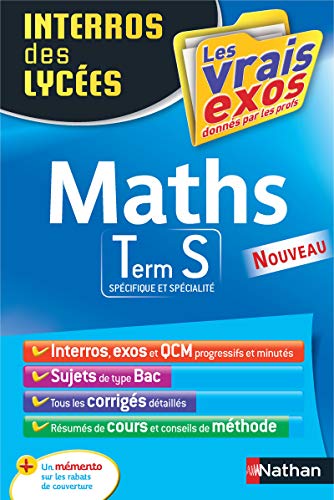 Stock image for Interros des lyc es maths terminale S - Sp cifique et sp cialit for sale by WorldofBooks