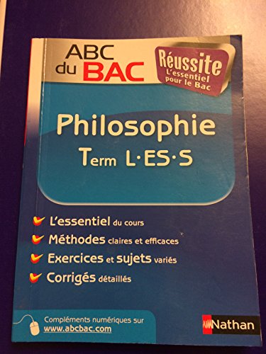 Stock image for ABC BAC REUSSITE PHILOS TER L for sale by Ammareal