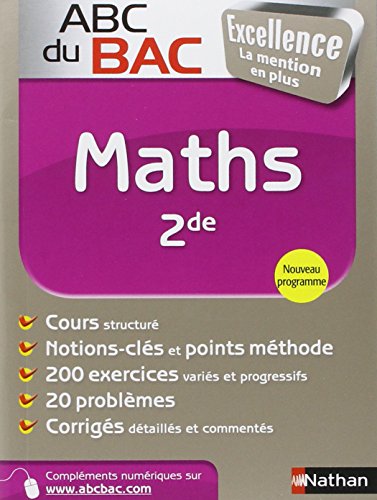 Beispielbild fr ABC du BAC Excellence Maths 2de zum Verkauf von Ammareal