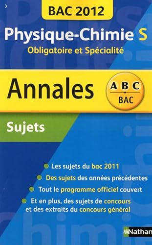Beispielbild fr ANNALES BAC 2012 PHYS-CHIMIE S FAYE, MICHEL zum Verkauf von BIBLIO-NET