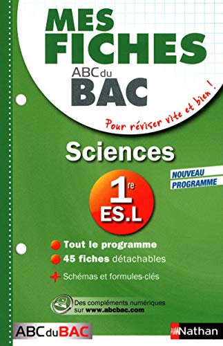 Imagen de archivo de Mes Fiches ABC du BAC Sciences 1re ES.L a la venta por Ammareal