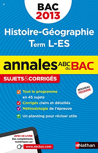 Beispielbild fr ANNALES BAC 2013 HISTOIRE/GEO zum Verkauf von Ammareal