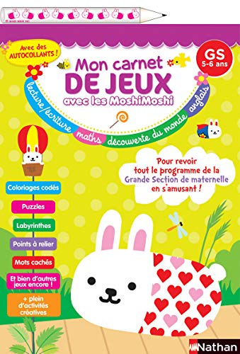 Beispielbild fr Mon carnet de jeux Moshi-Moshi Grande section zum Verkauf von Ammareal