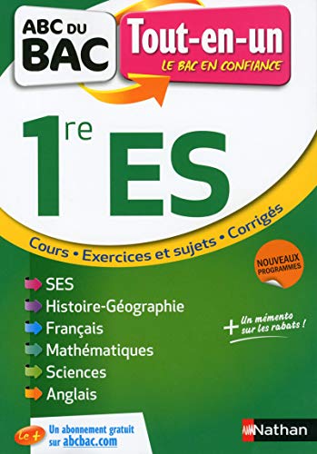 Stock image for ABC du BAC Tout-en-un 1re ES for sale by LeLivreVert