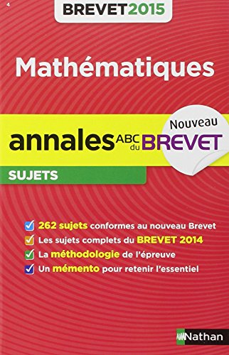 Stock image for Annales ABC du BREVET 2015 Maths 3e for sale by Ammareal