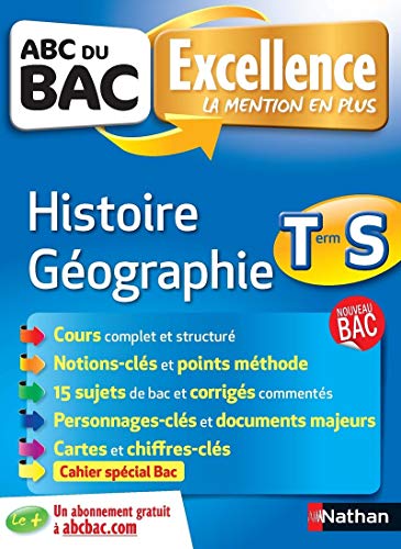 Imagen de archivo de ABC du BAC Excellence Histoire - Gographie Term S a la venta por Ammareal