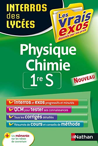 9782091892832: Interros des Lyces Physique - Chimie 1re S