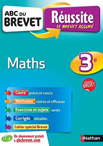 Beispielbild fr ABC du BREVET Russite Maths 3e zum Verkauf von medimops