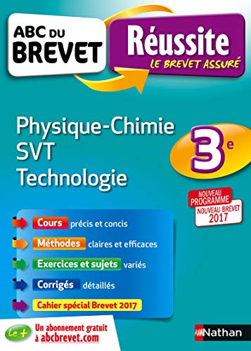 Beispielbild fr ABC du BREVET Russite Physique-Chimie SVT Techno 3e zum Verkauf von Ammareal