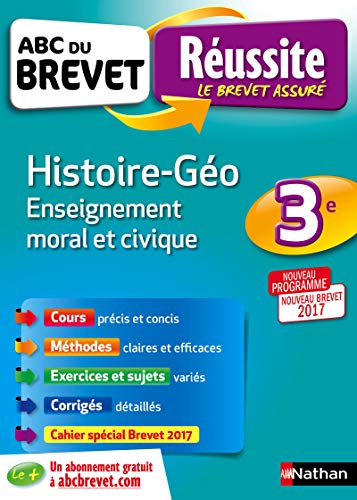 Beispielbild fr ABC du BREVET Russite Histoire - Gographie - Enseignement Moral et Civique 3e zum Verkauf von Ammareal