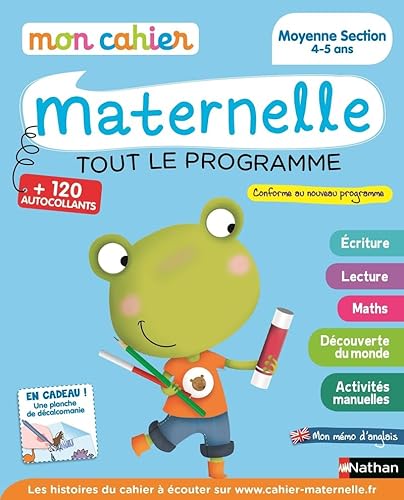 Beispielbild fr Mon cahier maternelle: Mon cahier maternelle Moyenne Section 4-5 ans zum Verkauf von Greener Books