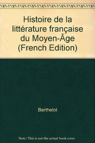 9782091900360: Histoire de la littrature franaise du Moyen-ge